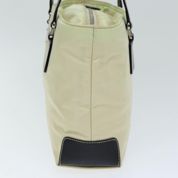PRADA Hand Bag Nylon Cream Auth - Picture 4 of 16